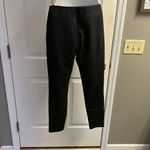 Topshop Black Faux Leather Pleated Skinny Pull-Up Lined Pants- Zip Up- Size 8 Photo 6