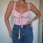 Pink Corset Crop Top Photo 0