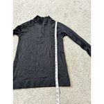 Lululemon Women’s Black Embossed Restless 1/2 Zip Long Sleeve Pullover‎ Size 8 Photo 5