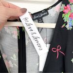 For Love & Lemons NWT Wilson Print Ruched Midi Dress in Polka Dots & Floral Photo 9