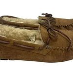 UGG  Australia Dakota Suede Fur Lined Slip On Moccasins Loafers Chestnut Womens 8 Photo 0