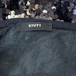 ENTI Flip Sequin Black & Silver Cami Sexy Stretch Cocktail Dress Small Photo 7