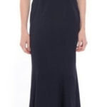 Love, LIkely Navy Blue Sleeveless Layered Ruffle Evening Gown Size 4 Photo 0