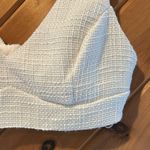Showpo Adelaide white soft tweed crop top Size 8 Photo 3