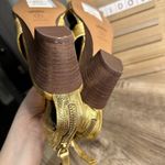 Kate Spade Saturday Women’s 9 Brand New Gold Strappy Sandals Metallic NWT New Photo 3