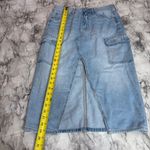 American Eagle  Dreamy Drape High-Waisted Cargo Denim Midi Skirt size 2 NWT Photo 3