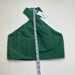 Derek Lam  10 Crosby Chaya Crop Top Halter‎ Size 8 Jade Green Smocked Back NEW Photo 11