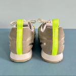 Schutz Penny Quilted Grey & Green Trendy Retro Lace Up Sneakers Photo 4