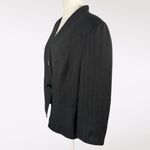 Tahari Arthur S. Levine Pinstripe Blazer Jacket Black Size 18 Photo 3