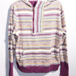 Cruel Purple Aztec 1/4 Zip Hoodie Sweatshirt XL Retro Skater Geometric Western Photo 0
