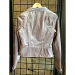 Ashley by 26 International Light Pink Jacket Sz Medium Velvet Moto Lace Up Y2K Photo 5