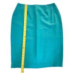 Bill Blass for Neiman Marcus Wool Skirt Suit Size 8 Emerald Green 2 Piece Set Photo 4