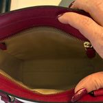 Coach  Cherry Red Leather Satchel Photo 13