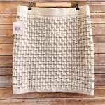 Ellen Tracy  Sweater Skirt Women’s Size XL Ivory Cream Textured Knit Pull On NWT Photo 1