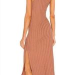 Jonathan Simkhai Standard Megan rib knit racerback maxi dress in teak size small Brown Photo 2