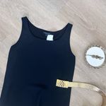 Lafayette 148 NY Luxury 100%Silk Double Georgette Blouse Designer Sleeveless Top Black Size 0 Photo 3