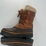 Sorel Women’s Alpine Waterproof Sherpa Lined leather Boots size 7 Duck Caribou Photo 5