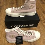 Converse All Star Chuck Taylor Hi Top Suede PLATFORM Shoes Sneakers New Photo 0