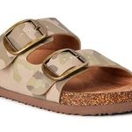Time & Tru Slides Camouflage Slip On Sandals Size 6 Womens New Photo 0