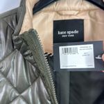 Kate Spade quilted olive green full zip vest size medium Photo 4