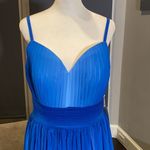 Women’s Full Length Ombré Chiffon Prom Party Wedding Formal Dress Size 6 NWT Blue Photo 1