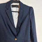 ZARA  navy blue classic blazer jacket Photo 1