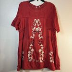 Free People  perfectly Victorian Embroidered Mini Dress SZ:L Photo 4