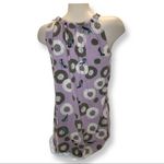 Munki Munki  Size Medium Purple Printed  Vintage Sleeveless Pajama Tie Dress. Photo 2