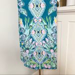 Lilly Pulitzer Brandi Engineered Shift Dress Valencia Teal Rain Floral 12 Photo 9