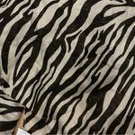 Lane Bryant scarf shawl zebra animal print beige black with metallic New Photo 4