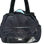 Tumi Black Shoulder Diaper Bag Nylon Pockets Large Full Zip Double Handles Women Photo 0