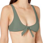 NWT Cyn & Luca Army Green Bikini Top Photo 0