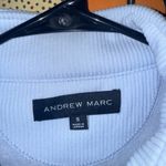 Andrew Marc NWT-  Ribbed Baby Blue Zip Up Sweater Photo 4