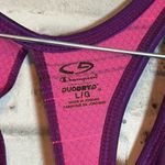 Champion Duo Dry racer back tank purple with pink and black stripes fitted waist Photo 3