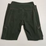 Athleta Leggings Cargo Full Length Zippered Pockets Athletic Army Green Brown Photo 5