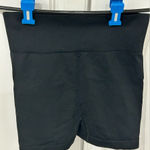 Women Athletic Yoga Butt Scrunch Biker Shorts Size M Black Size M Photo 0