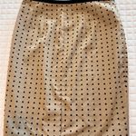 Outback Red  Tan Pencil Skirt with Black Dots Photo 1