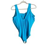 Lands' End  Women's Plus Size 16W Blue One-Piece Swimsuit Photo 1