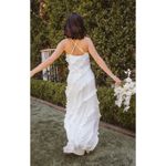 Show Me Your Mumu Romance Maxi Bridal Dress in Ivory Luxe Satin L Photo 5