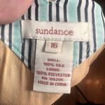 Sundance  Slip Dress Silk Sleeveless Orange Tribal Aztec Boho Print Size 16 Midi Photo 9