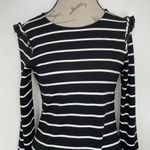 Old Navy  Womens Dress Sz Small Striped Ruffle Preppy Punk Gothic Emo Skater Photo 7