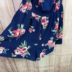 Rue 21  Blue Floral Smocked Romper Photo 2