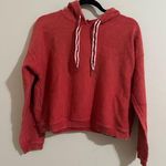 Aerie  New Love Cropped Corded Hoodie Orange Coral XS Photo 0