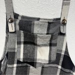 Gray and White Plaid Fleece Skirtall Black Size 3X Photo 2