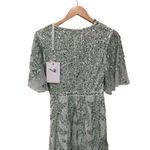 Mac Duggal  93681 Womens SEQUINED BUTTERFLY SLEEVE HIGH LOW GOWN Sage SIZE 6‎ Photo 14