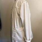 Apt. 9 POLKA DOT WOMANS BUTTON DOWN ROLL TAB SLEEVED BLOUSE WITH COVERED PLACKET SZ LG Photo 5