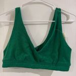 Aerie Offline by Womens Recharge Least Support Green Terry Cloth Bralette Medium Photo 1