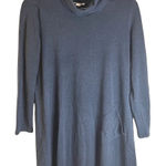 Pure Jill Turtleneck Tunic Dress Size Small Oversized Side Pocket. No flaws. Gray Photo 0