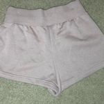 Nike High Waisted Fleece Sweat Shorts Size Medium Mauve Photo 4