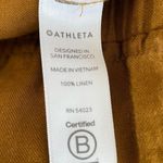 Athleta Cabo Linen Jogger High Rise Ankle Length Toasted Ochre Size 8 *Altered Photo 9